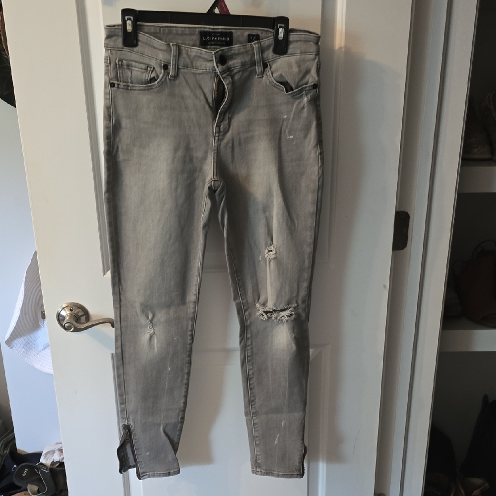 Lucky Brand Gray Skinny Jeans Modern Cut